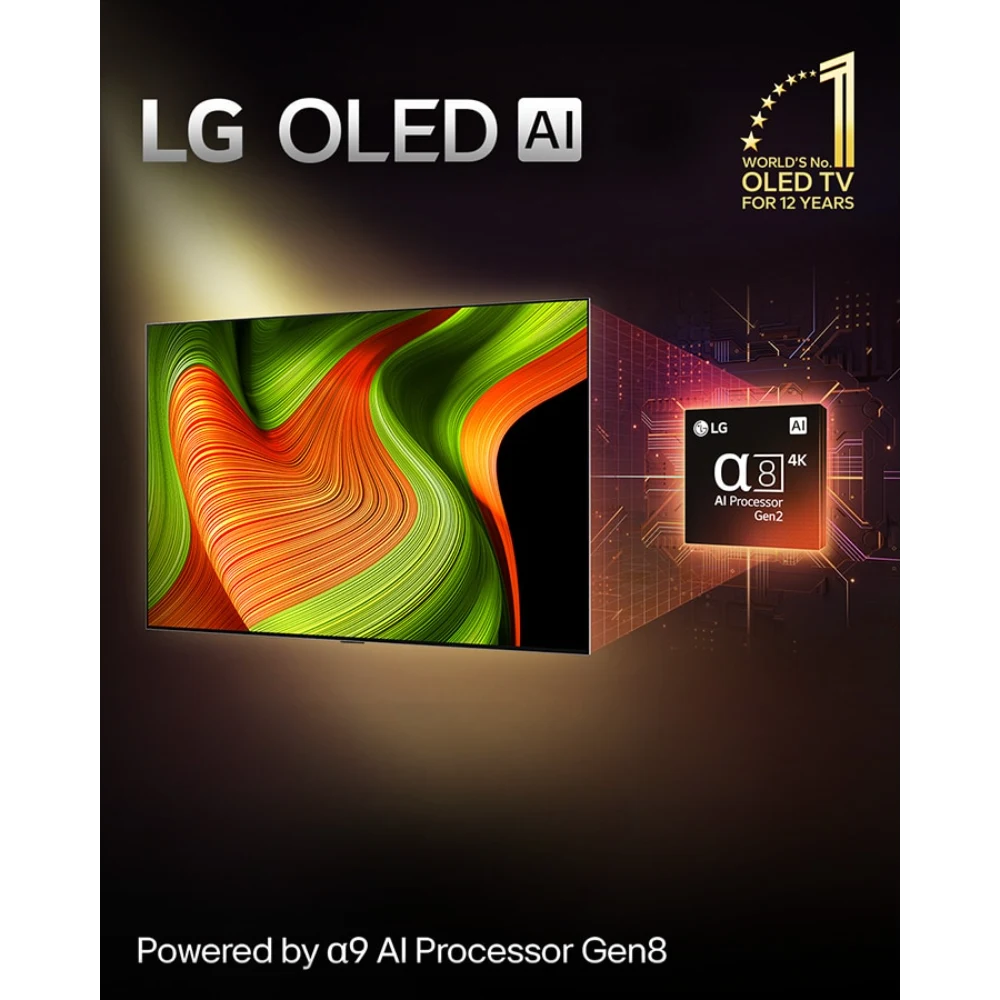 LG 48 Inch OLED AI B5 4K Smart TV (2025) | OLED48B56LA.AEK