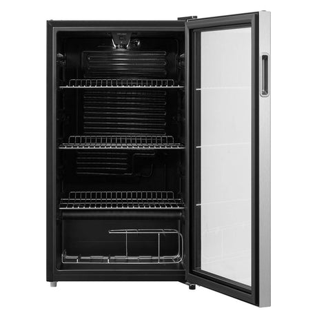 Powerpoint Beverage Drinks Cooler Fridge - Stainless Steel | P4962MDBC