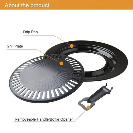 Milestone Non Stick Grill Plate - For Portable and Electric Stoves | 63959