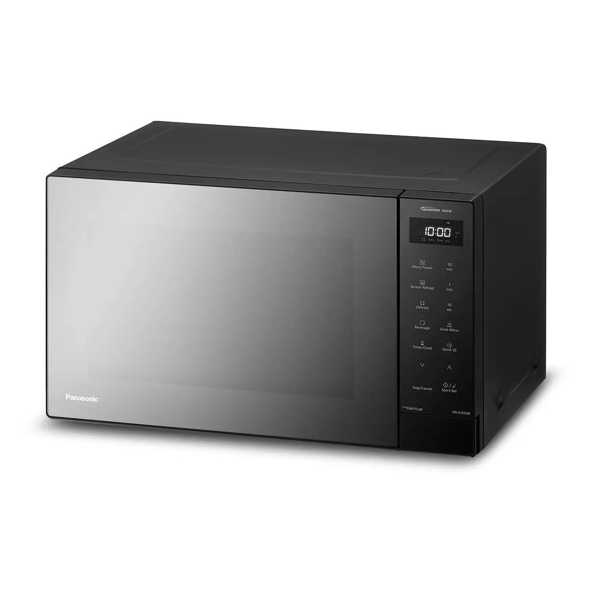 Panasonic 32 Litre 1000w Invertor Solo Microwave - Black | NN-ST65QBBPQ