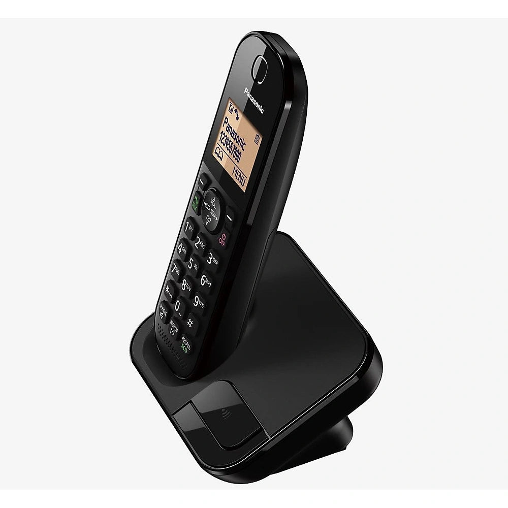 Panasonic Digital Cordless Dect Phone with 2 Handsets - Black | TLC412T