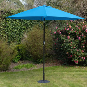 Culcita Crank and Tilt Garden Parasol 2.7 Metre - Azure | PASCAZ269
