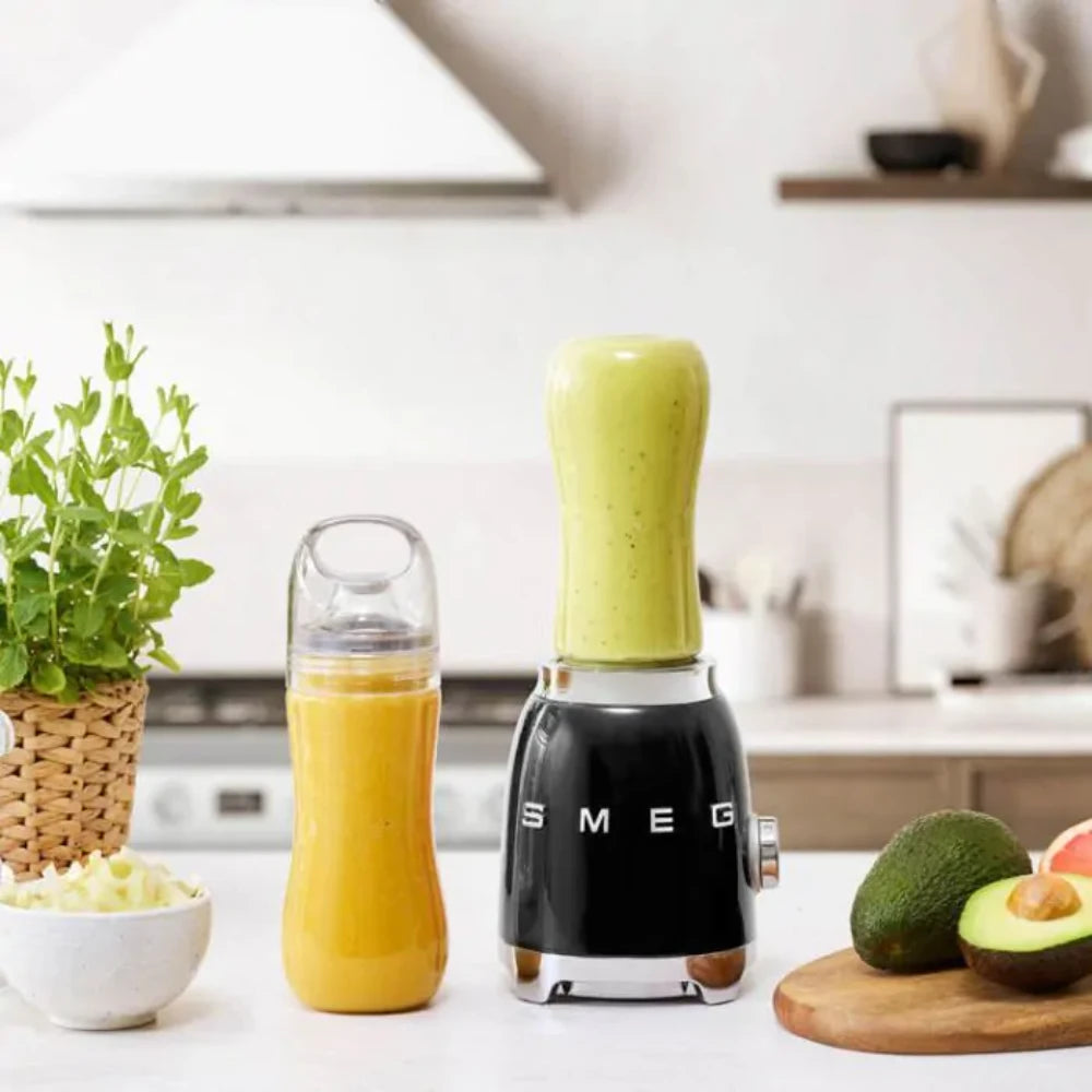 Smeg 50's Retro Compact Food Blender - Black | PBF01BLUK