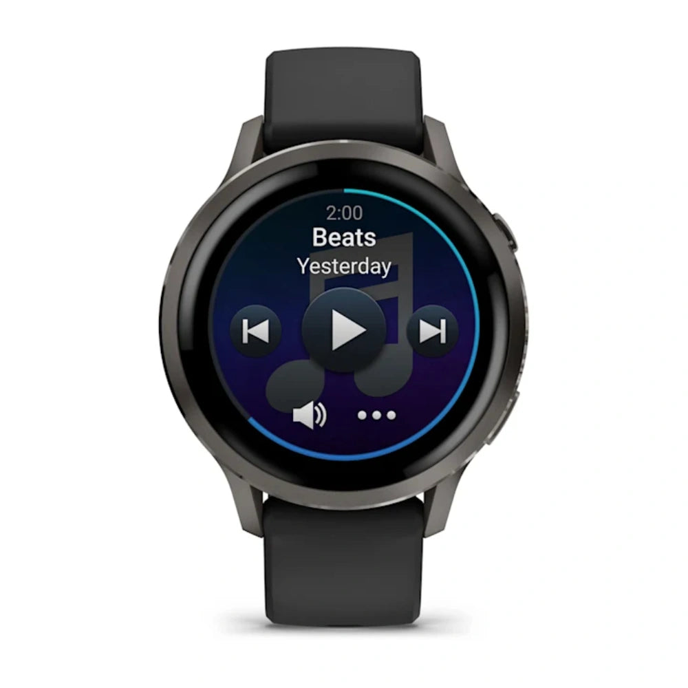 Garmin Venu 4 41mm Smart Watch with Black Silicone Band - Slate | 49-GAR-010-03013-02