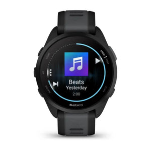 Garmin Forerunner 165 Music Smart Watch - Black and Slate Grey | 49-GAR-010-02863-30