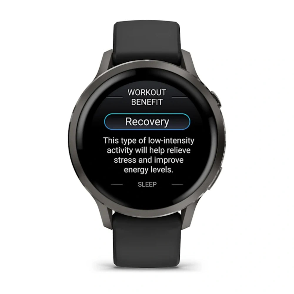 Garmin Venu 4 41mm Smart Watch with Black Silicone Band - Slate | 49-GAR-010-03013-02