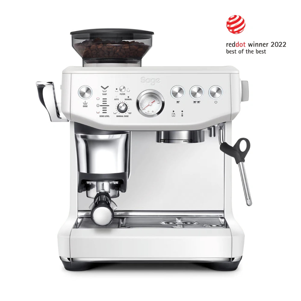 Sage The Barista Express Impress Coffee Machine - Sea Salt White | SES876SST4GUK1