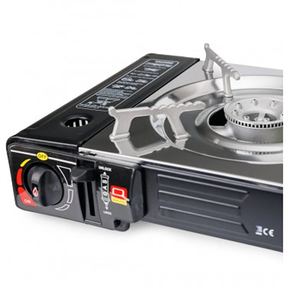 Platinet Camping Gas Stove 2 Burner - Black | 461351