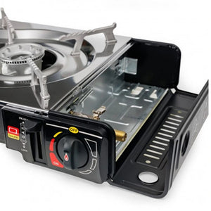 Platinet Camping Gas Stove 2 Burner - Black | 461351