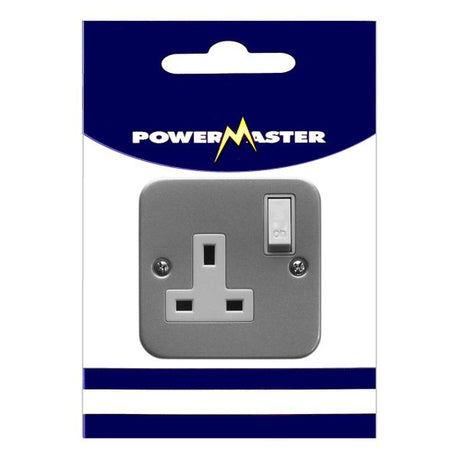 Powermaster 1 Gang 13 Amp Switched Metal Clad Socket | 1798-02