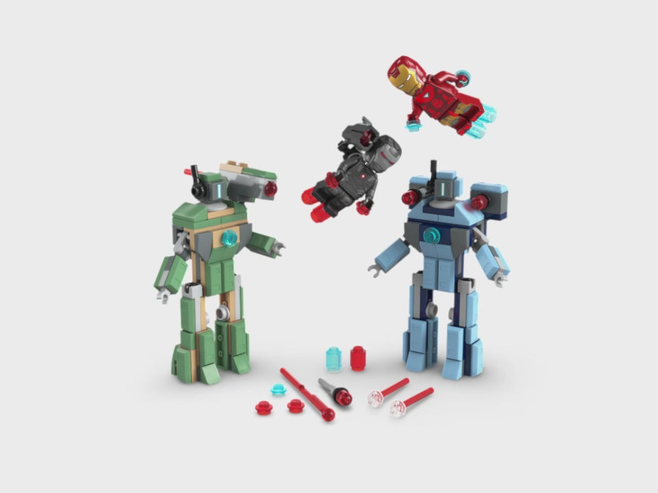 Lego Iron Man & War Machine vs. Hammer Drones | 76320