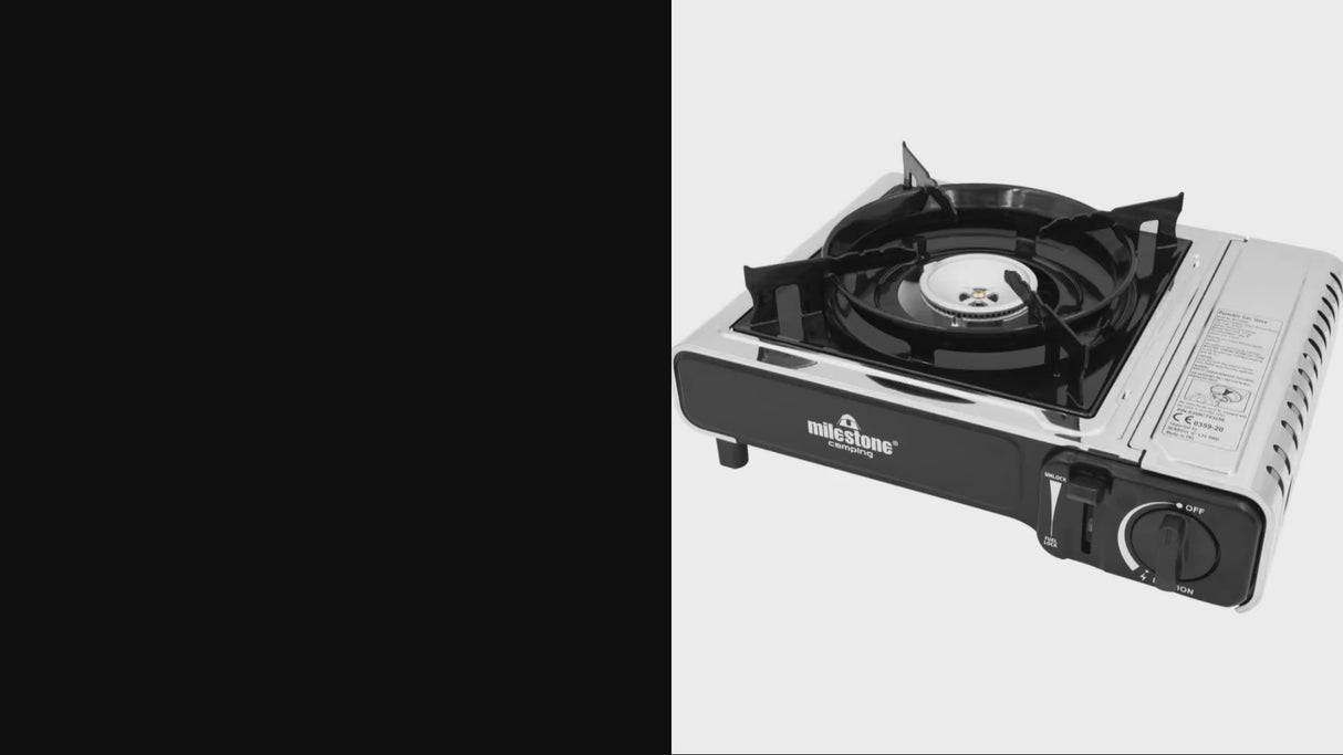Milestone Single Burner Portable Gas Camping / Fishing Stove | 18949