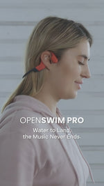 Aftershokz Shokz OpenSwim Pro Open Ear Waterproof Bluetooth Headphones - Red | 38-S711-ST-RD
