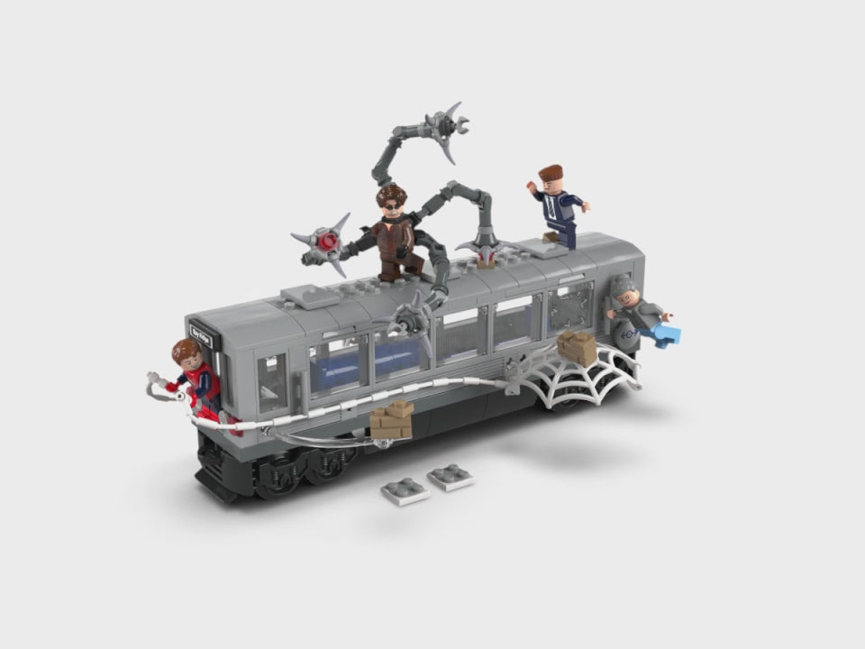 Lego Spider-Man vs. Doc Ock Subway Train Scene | 76321