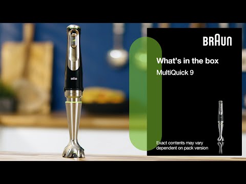 Braun Multiquick 9 4 in 1 Hand Blender - Black | MQ9135XI
