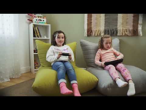 Elephant Boho Chair Bean Bag - Green | EBHGRE19