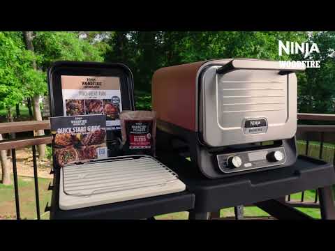 Ninja, Woodfire Electric Outdoor Oven, Artisan Pizza Maker and BBQ Smoker | OO101UK