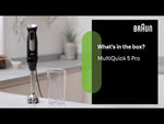 Braun MultiQuick 5 Pro Hand Blender - Black | MQ55236MBK