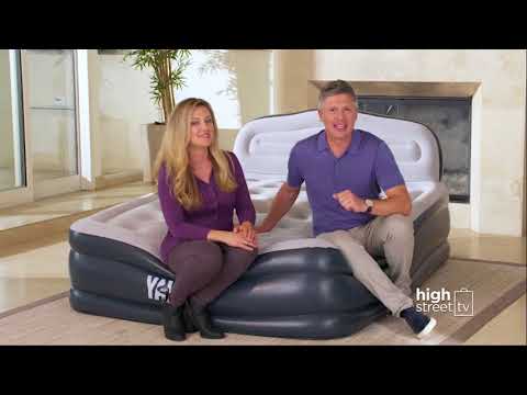 Yawn Double Air Bed w/ Fitted Sheet Inflatable Mattress – Heavins
