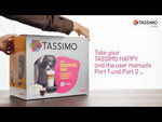 Bosch Tassimo Happy Pod Coffee Machine - Cream/Black | TAS1007GB