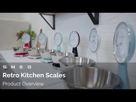 Smeg Analog and Digital Kitchen Scales - Pastel Blue | KSF01PBWW