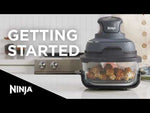 Ninja CRISPi 4 in 1 Portable Glass Air Fryer 4.5 Litre - Sage | FN101UKSG
