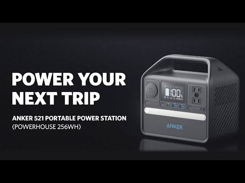 Anker Portable Power Station 256Wh, 521 200w 5 Port Powerbank ( Backup Battery ) | A1720211