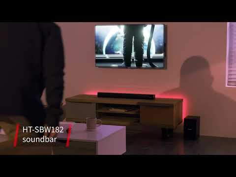 Sharp 2.1 Soundbar with Wireless Subwoofer - Black | SHT-SBW182