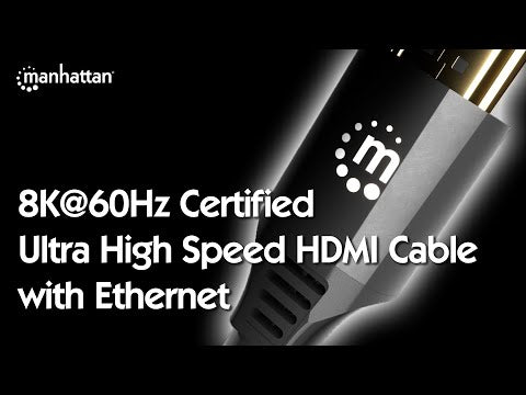 Manhattan Ultra High Speed HDMI Cable with Ethernet 8K 60Hz 2 Metre - Black | 355940