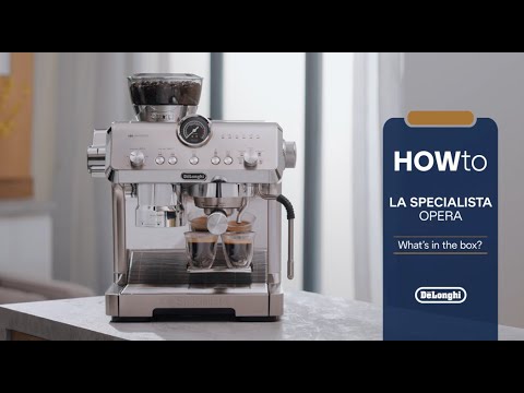 DeLonghi Bean to Cup Coffee Machine With La Specialista Opera Home Cafe Kit - Metal | EC9555.M +Kit