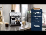 Delonghi La Specialista Arte Manual Bean to Cup Coffee Machine - Green | EC9155.GR