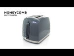 Russell Hobbs Honeycomb 2 Slice Toaster - Grey | 26063