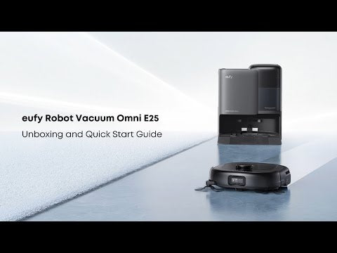 Eufy Omni E25 Robot Vac Vacuum Cleaner and Mop with Self Empty Station - Black | T2353V11