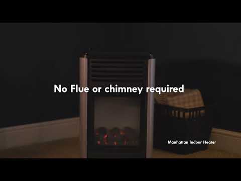 Manhattan Portable Gas Fire Heater - 3.4kw