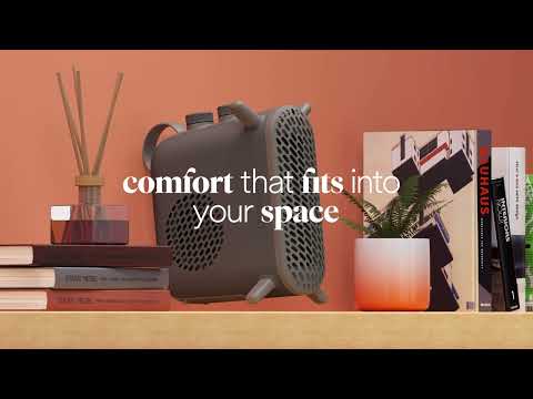 Delonghi Capsule Fit 2.4Kw Fan Heater - Grey | HFS70B24.GY