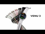 Garmin Venu 3S Soft Gold Stainless Steel Bezel Silicone Band - French Grey | 49-GAR-010-02785-02