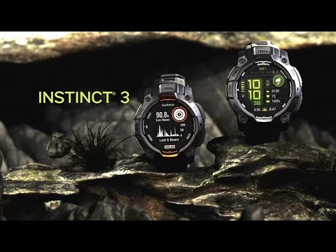 Garmin Instinct 3 50mm Smart Fitness Watch - Solar Black with Charcoal Silicone Band | 49-GAR-010-02935-00