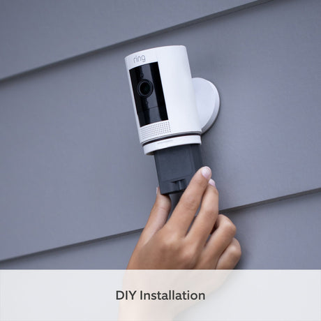 Ring Stick Up Cam Plug In Outdoor HD Security Camera - White | B0C5QX4PW2
