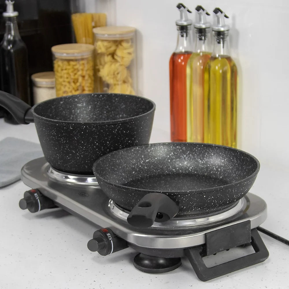 Quest Ceramic Infrared Double Ring Hot Plate | 37259