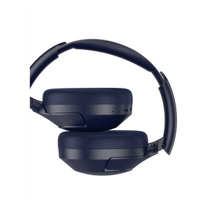 Red Bull Racing over-ear Bluetooth foldable headphones in navy blue with padded ear cups and adjustable headband displayed against white background