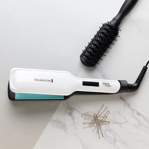 Remington Shine Therapy Wide Plate Hair Straightener | S8550