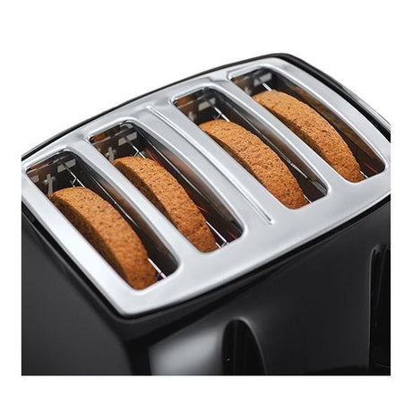 Russell Hobbs Textures Plus 4 Slice Toaster - Black | 21651