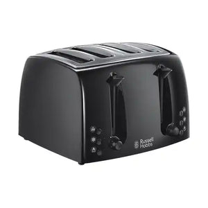 Russell Hobbs Textures Plus 4 Slice Toaster - Black | 21651