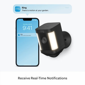 Ring Spotlight Battery Camera Cam Plus - Black | B09K1D35TK
