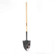 Darby Irish shovel with 54 inch heavy duty ash handle and solid steel head shown against white background