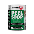 Zinsser Peel Stop high-performance water-based flexible binding primer 5 litre can with green and white labeling showing 1 hour drying time and 2 hours recoating time