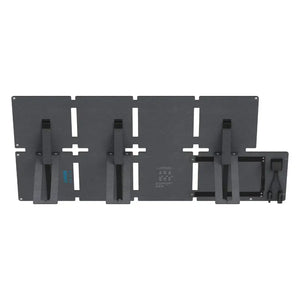 Anker SOLIX PS60 portable solar panel 60W foldable design shown from rear view displaying dark gray panels with black kickstands and connection ports