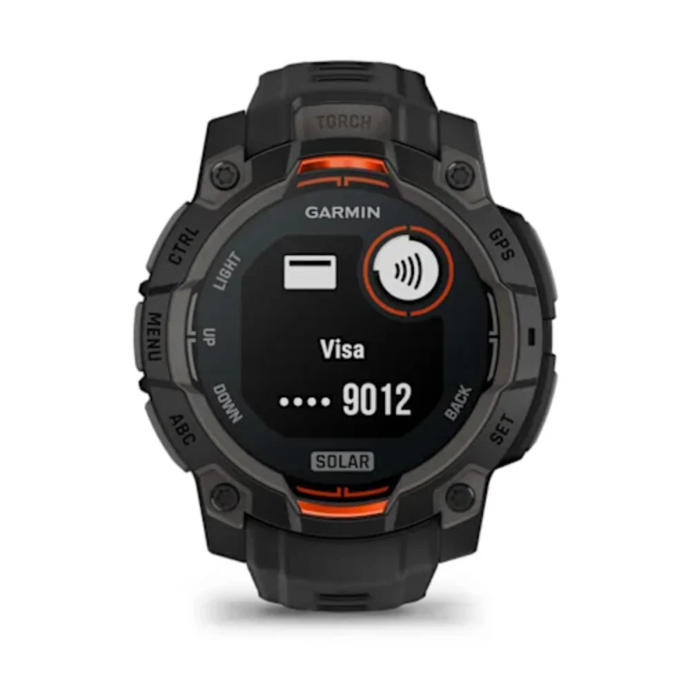 Garmin Instinct 3 45MM Solar Smart Fitness Watch - Black | 49-GAR-010-02934-00