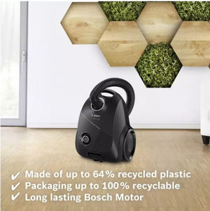 Bosch Serie 2 ProEco Cylinder Vacuum Cleaner - Black | BGBS2BA1GB