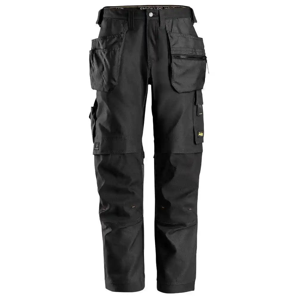 Snickers 6244 AllroundWork Canvas Stretch Trousers inc Holsters - Black